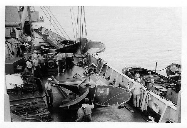 Off loading at Gibraltar June 57